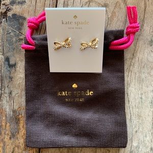 Kate Spade Tied up Pave stud earrings